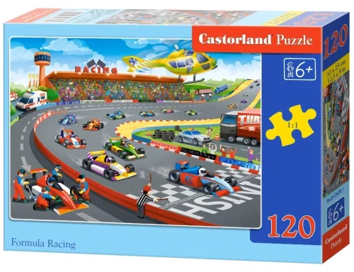 Puzzle układanka 120 elementów Wyścigi Formuł 6+ CASTORLAND